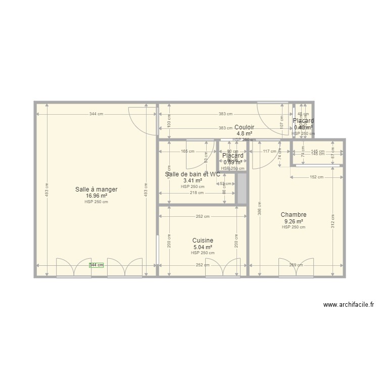 foncia 23 bvd petite carmes rdc. Plan de 8 pièces et 41 m2