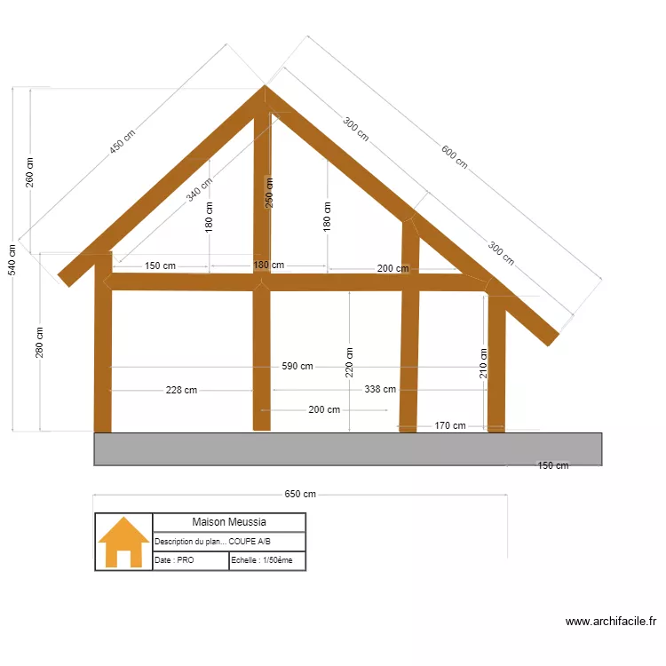 fa&ccedil;ade  A/B V5. Plan de 