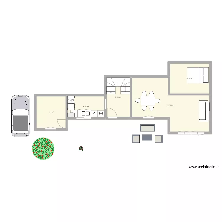 maison ilbarritz2. Plan de 