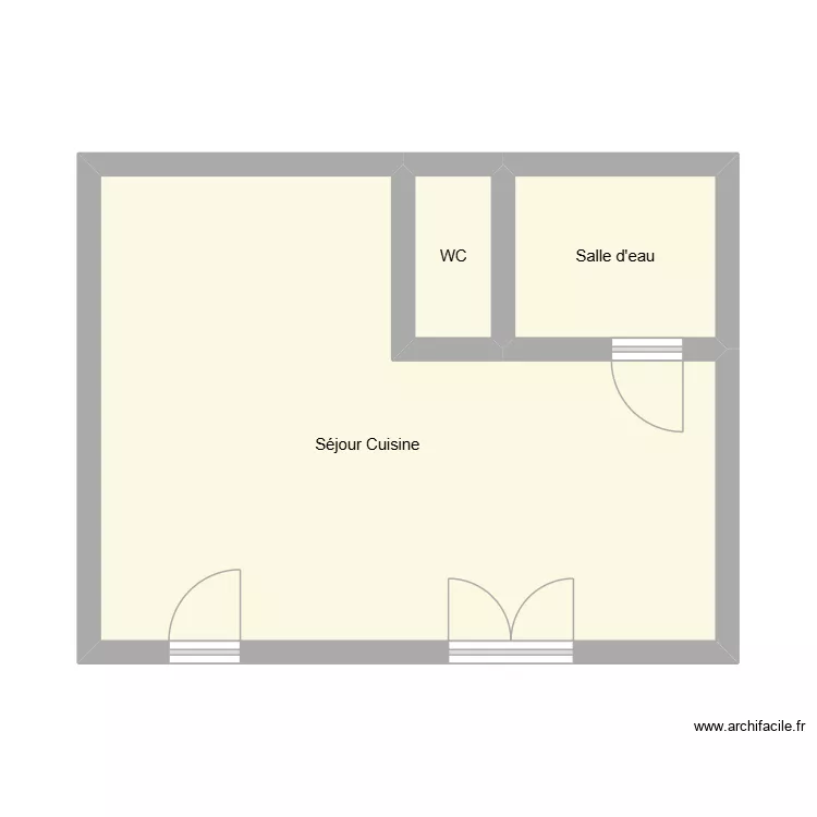 350602641. Plan de 3  et 34 m²