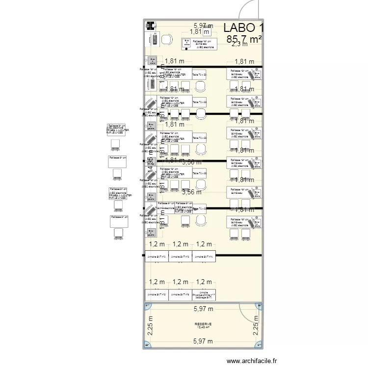 Labo 1 (TP) Vdef6. Plan de 2  et 99 m²