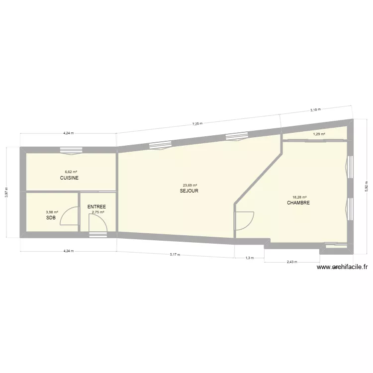 SCI BIANCA. Plan de 6 et 57 m² SCI BIANCA. Plan de 6 et 57 m²