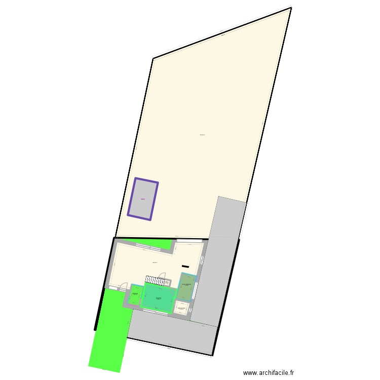 Villa Narbonne Pléiade 12 3M limites. Plan de 13 pièces et 723 m2