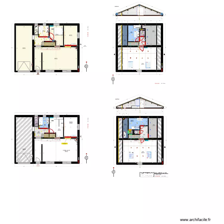 IND - PLAN EXE. Plan de 46  et 434 m²