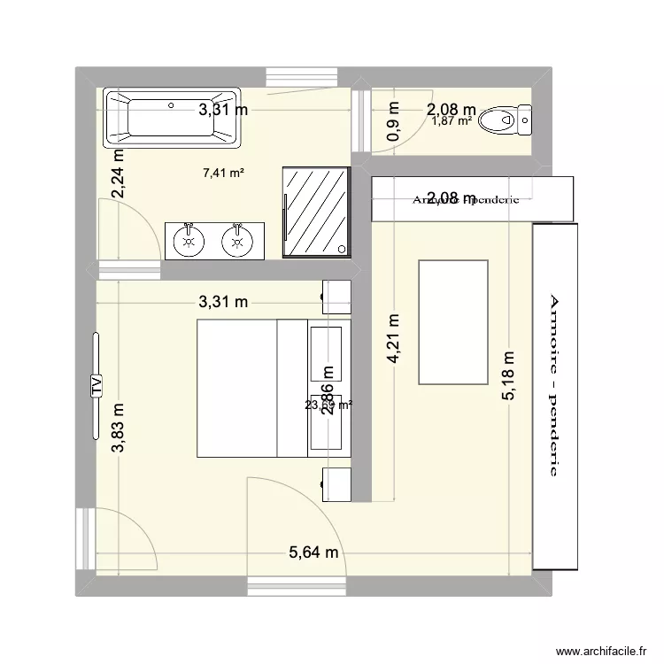 suite parentale vrai hypothese 1. Plan de 