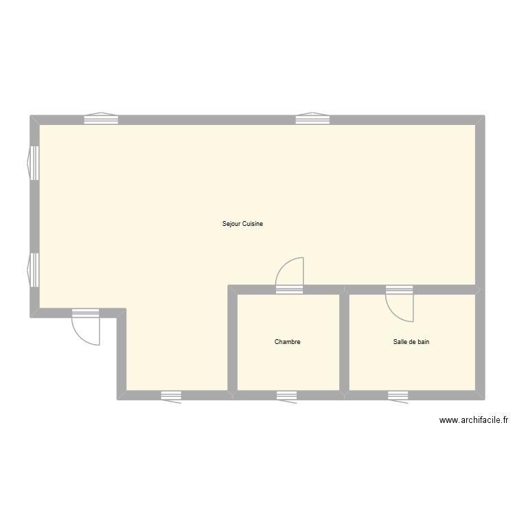 350602522. Plan de 3 pièces et 87 m2