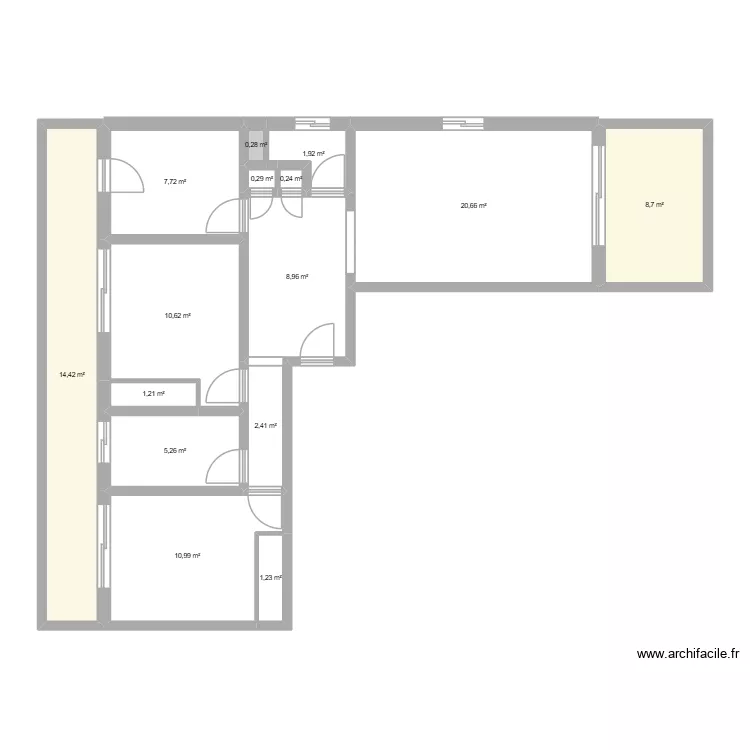 appart. Plan de 15 et 95 m² appart. Plan de 15 et 95 m²
