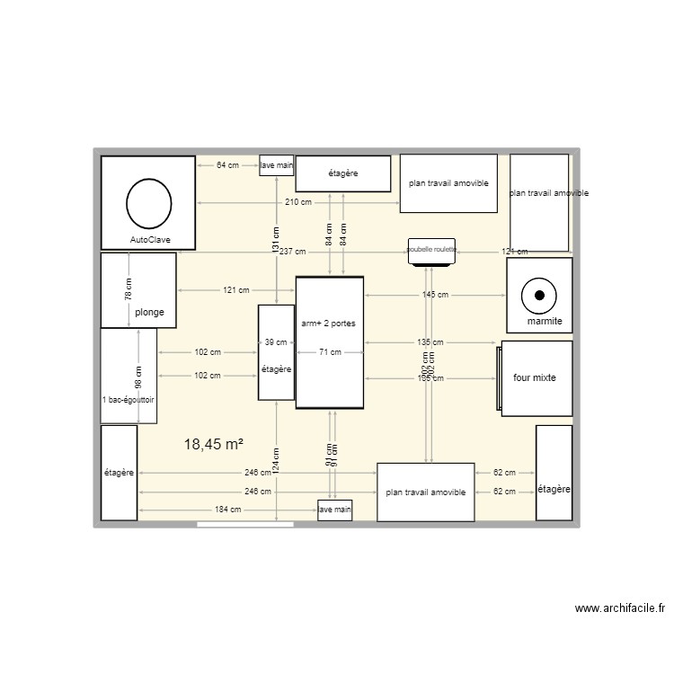 Laboratoire. Plan de 0 pièce et 0 m2