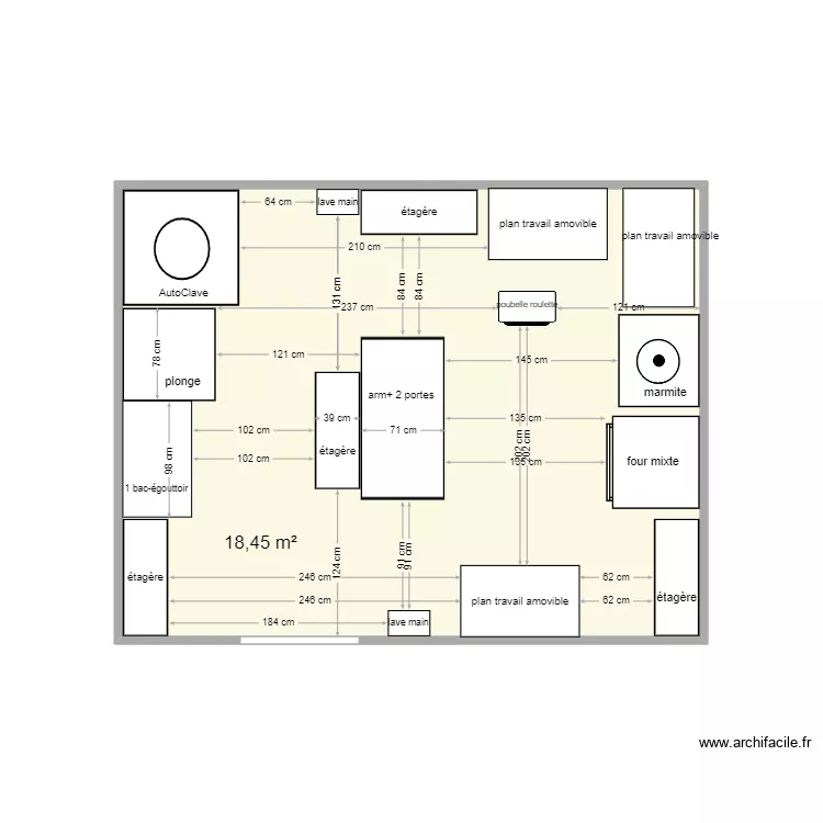 Laboratoire. Plan de 