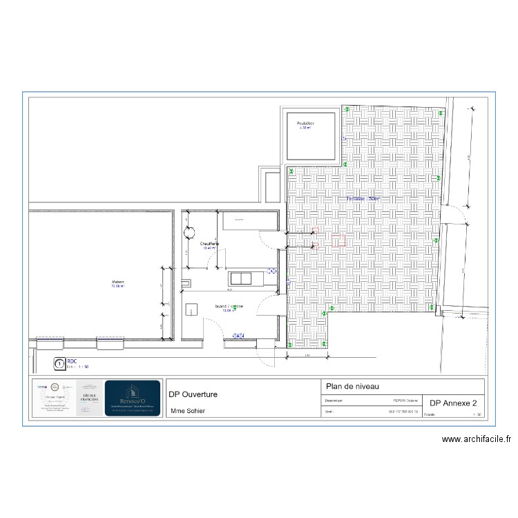PLAN ELEC TERRASSE. Plan de 0 pièce et 0 m2