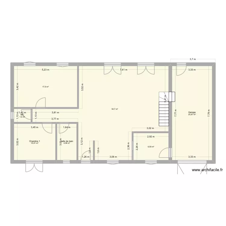 Maison neuillé 2. Plan de 7 Pièces et 122 m² Maison neuillé 2. Plan de 7 Pièces et 122 m²