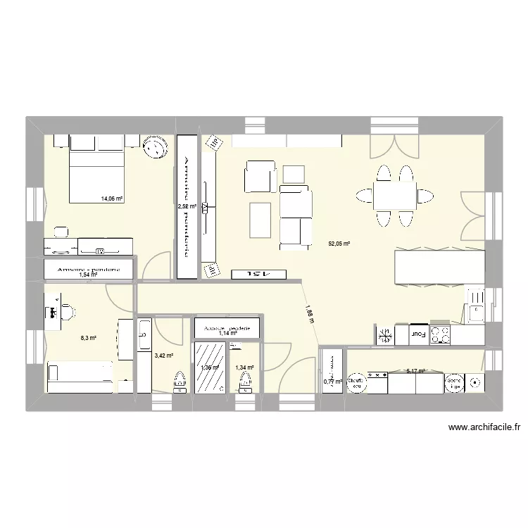 lot16fev26. Plan de 11  et 92 m²