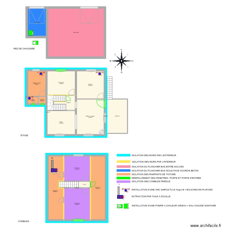 COURT Jean-Baptiste - SAINTE FORTUNADE 2. Plan de 22 pièces et 278 m2