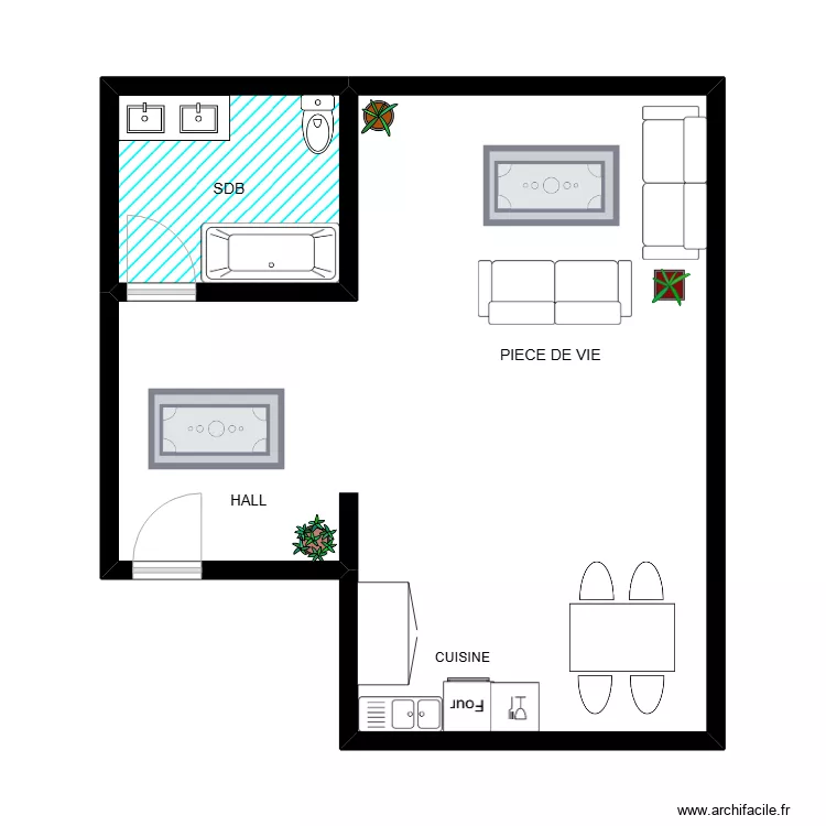 NERVIENS 135 - STUDIO. Plan de 