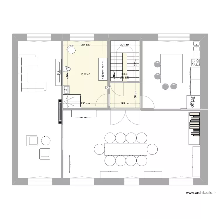 R&eacute;novation. Plan de 