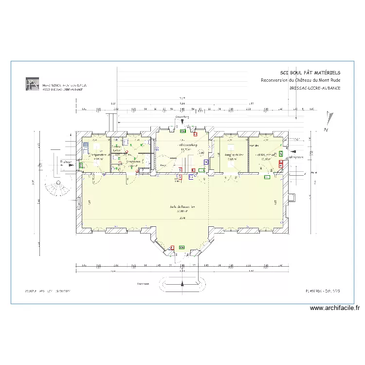 Plan Electrique  RDC Mont Rude APS 04. Plan de 