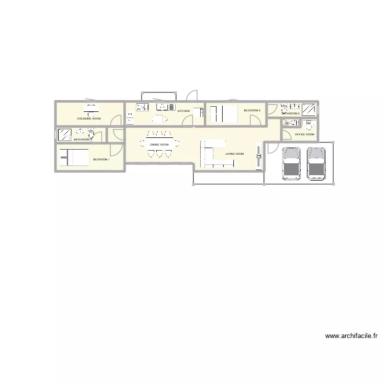 Plan maisonV1. Plan de 10  et 65 m²
