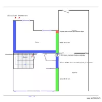 alimentation et passage de c&acirc;ble Laurie & Ludo maison