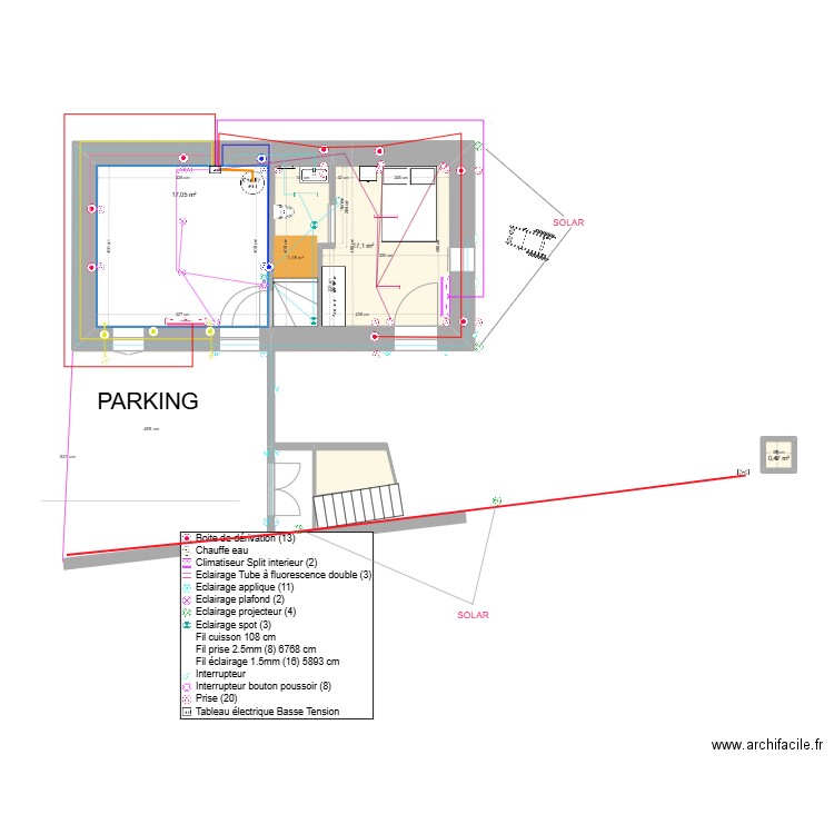GR MAISON HAUT - ELEC 01-25. Plan de 0 pièce et 0 m2