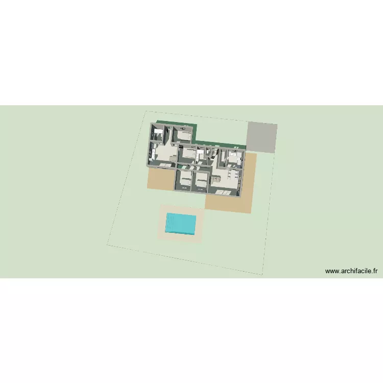 Plan maison avec AirBNB 23/08/26. Plan de 11  et 142 m²