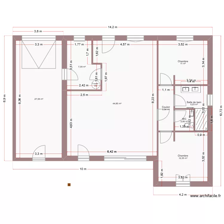 PROPRE TOIT. Plan de 8  et 114 m²