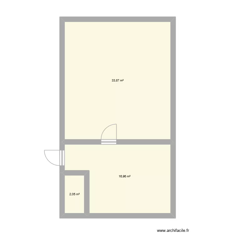 Michaud. Plan de 3 Pièces et 53 m² Michaud. Plan de 3 Pièces et 53 m²