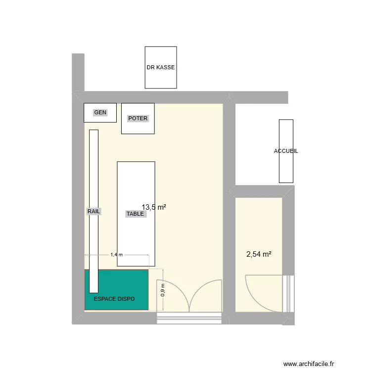 OS POUMON. Plan de 2 et 16 m² OS POUMON. Plan de 2 et 16 m²