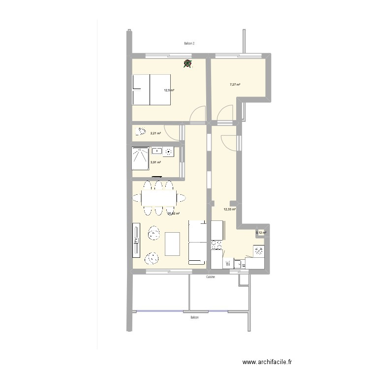 VissouPlan. Plan de 0 pièce et 0 m2