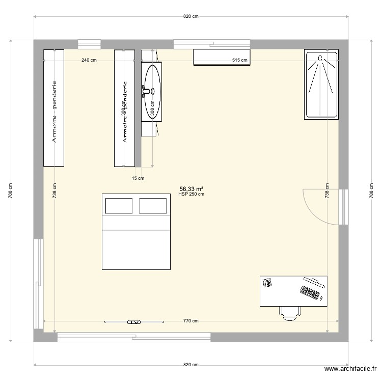mont de. Plan de 0 pièce et 0 m2