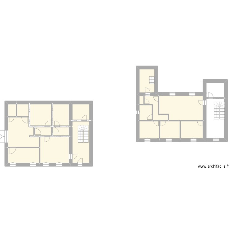 Frolois R+1. Plan de 19 pièces et 194 m2