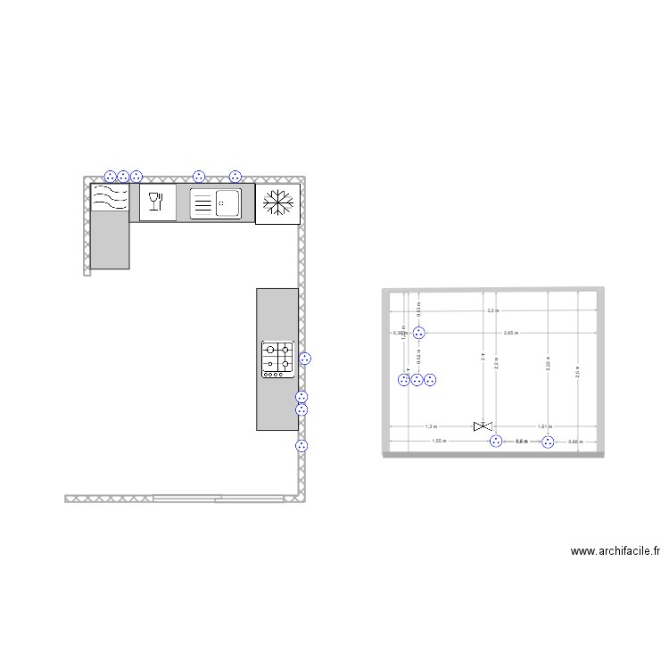 cuisine. Plan de 0 pièce et 0 m2