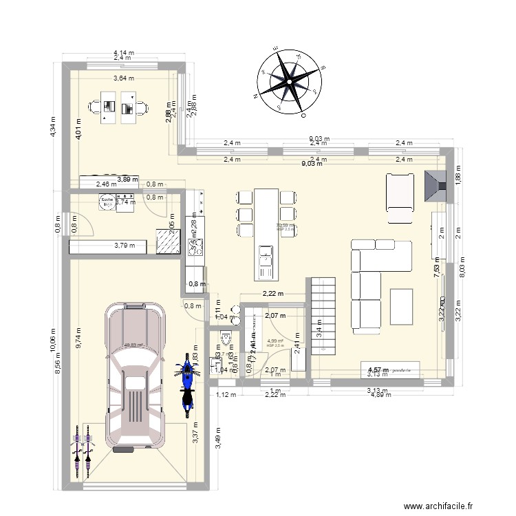 Messe 4 27022025. Plan de 12 pièces et 205 m2