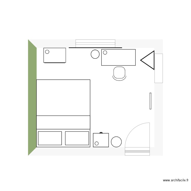 chambre 5. Plan de 0 pièce et 0 m2
