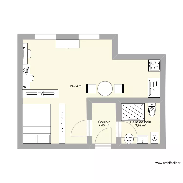 Appart. Plan de 3 et 31 m² Appart. Plan de 3 et 31 m²