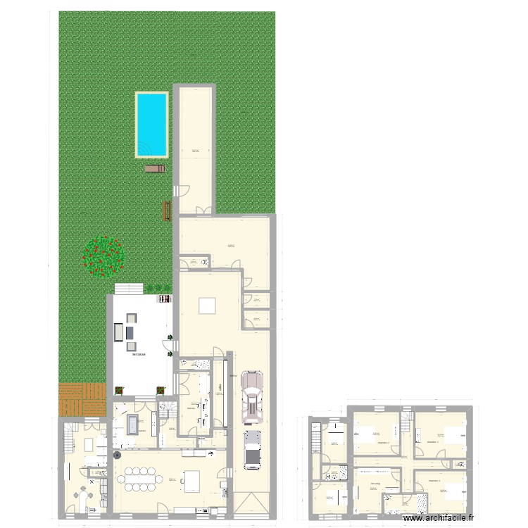 oradour 4. Plan de 25 pièces et 469 m2