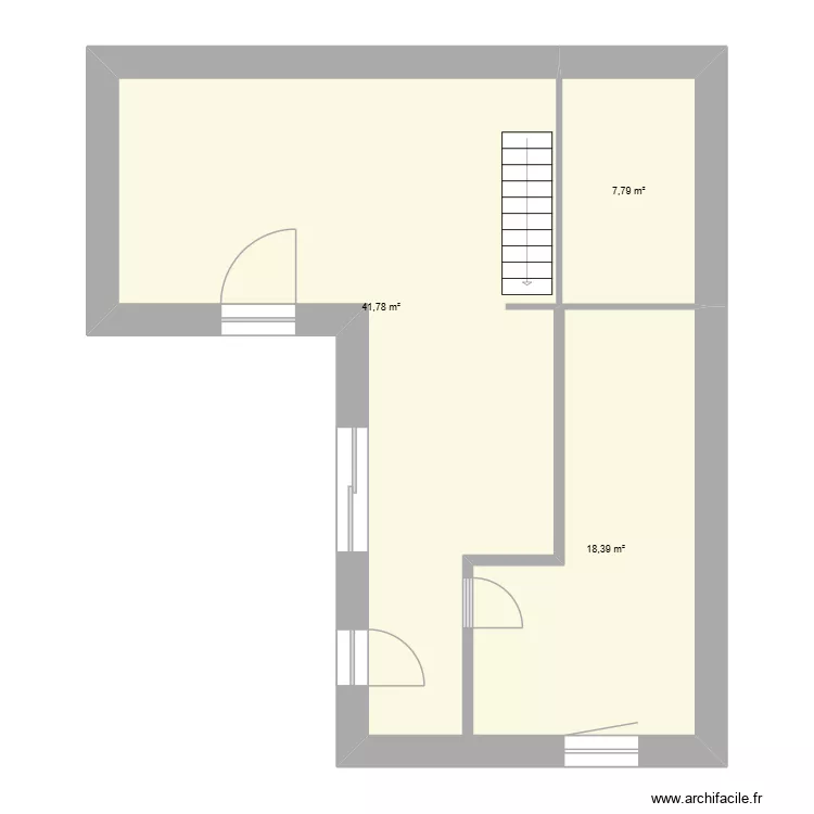 VII. Plan de 3  et 68 m²