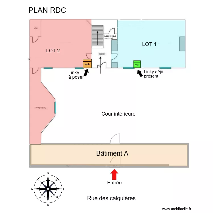 plan RDC projet. Plan de 