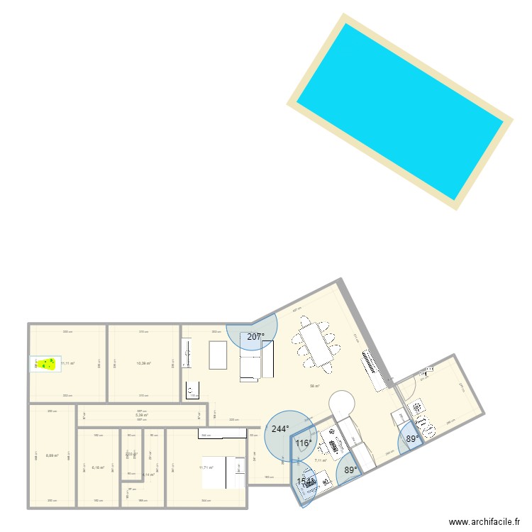 Maison Grisolles - Evolution 1. Plan de 10 pièces et 125 m2