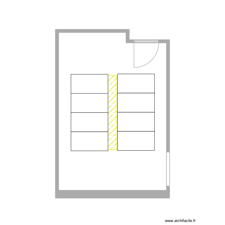 villars le terroir. Plan de 1 Pièce et 17 m²