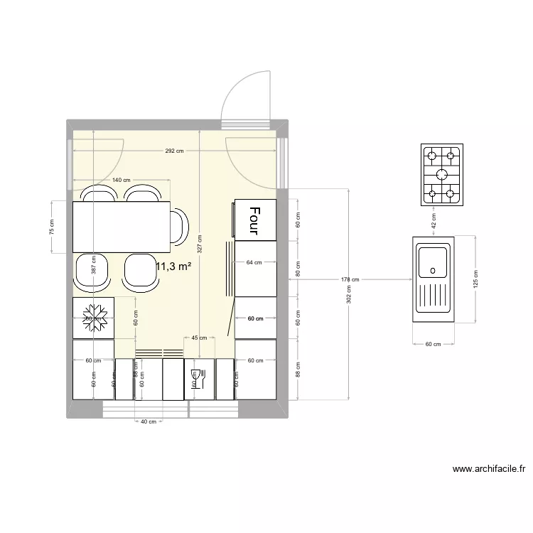Cuisine Ploemeur 4. Plan de 