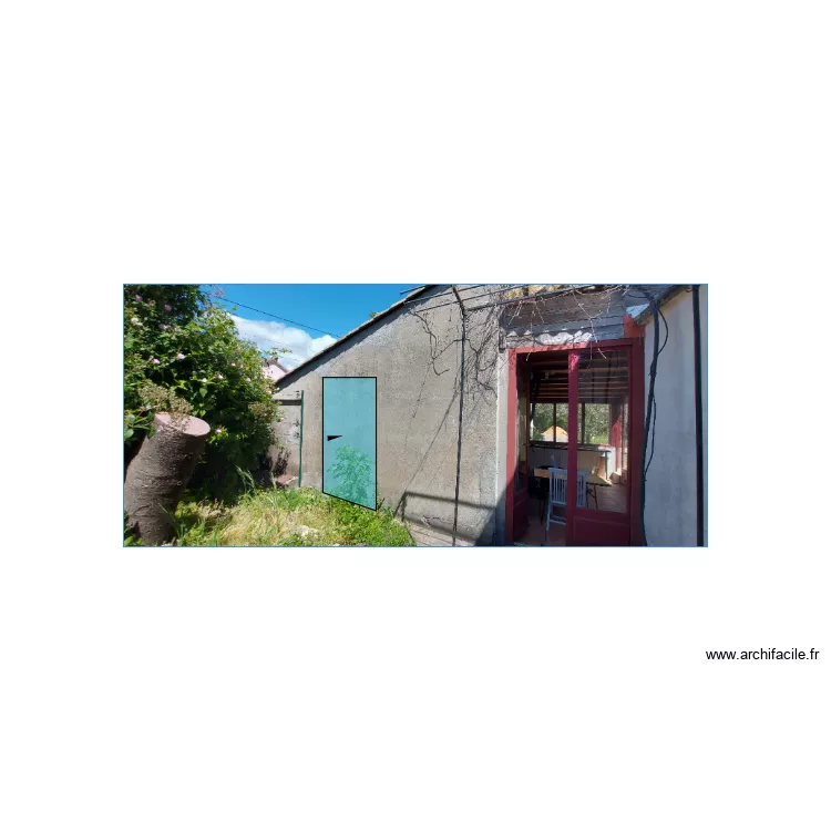 PHOTO FACADE AVEC PORTE FENETRE. Plan de PHOTO FACADE AVEC PORTE FENETRE. Plan de