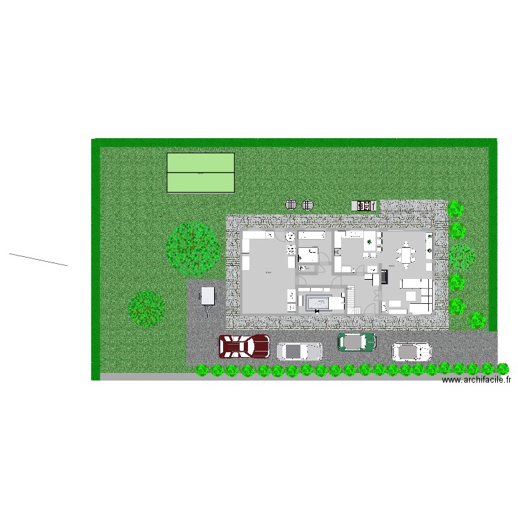Marie Nowélyne. Plan de 11 pièces et 335 m2
