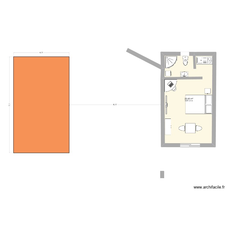 PLAN MANU DAVID. Plan de 0 pièce et 0 m2