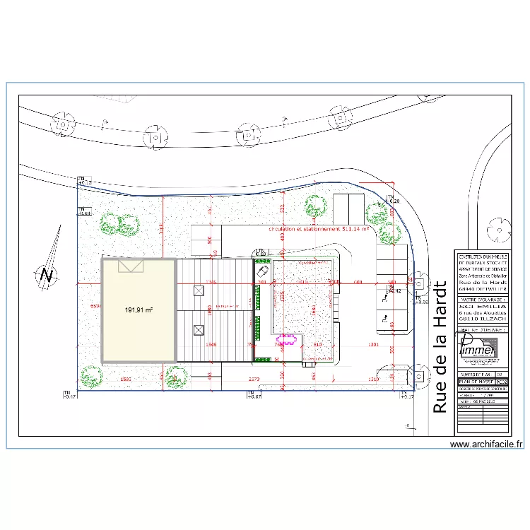 extension depot. Plan de 