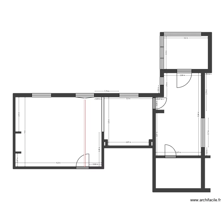 De Prest Cuisine Existant. Plan de 0 pièce et 0 m2