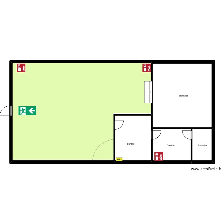 on ecoute. Plan de 5 pièces et 162 m2