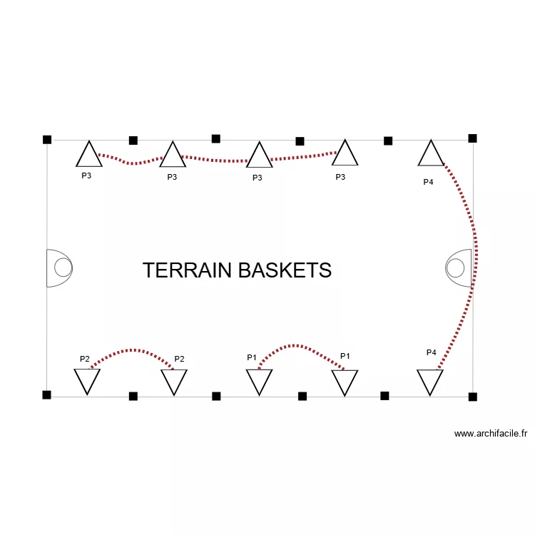TERRAIN Baskets FARAHEI. Plan de TERRAIN Baskets FARAHEI. Plan de
