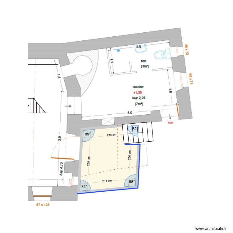 PM Terrasse. Plan de 0 pièce et 0 m2