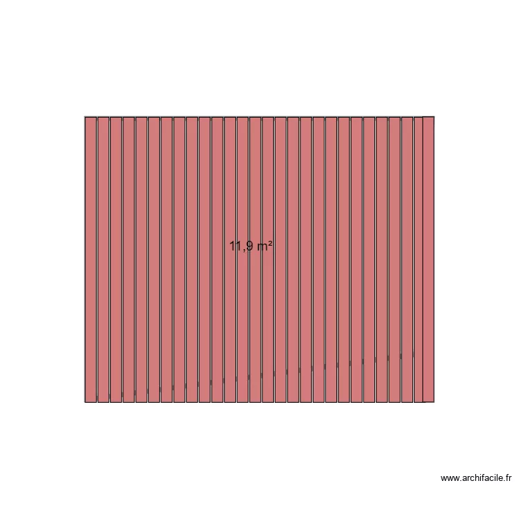 TERRASSE BOUZIGUES BAS. Plan de 