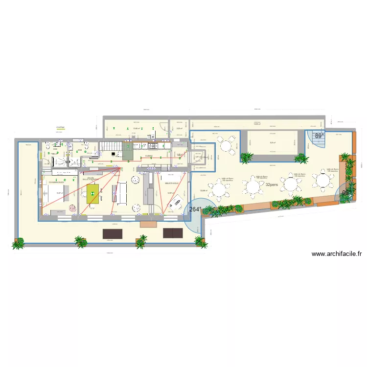 TERRAZA BIRIATOU . Plan de 